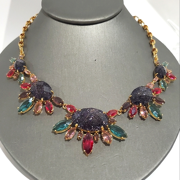 Gorgeous KATE SPADE Night Sky Jewels Statement Necklace - Picture 2 of 6